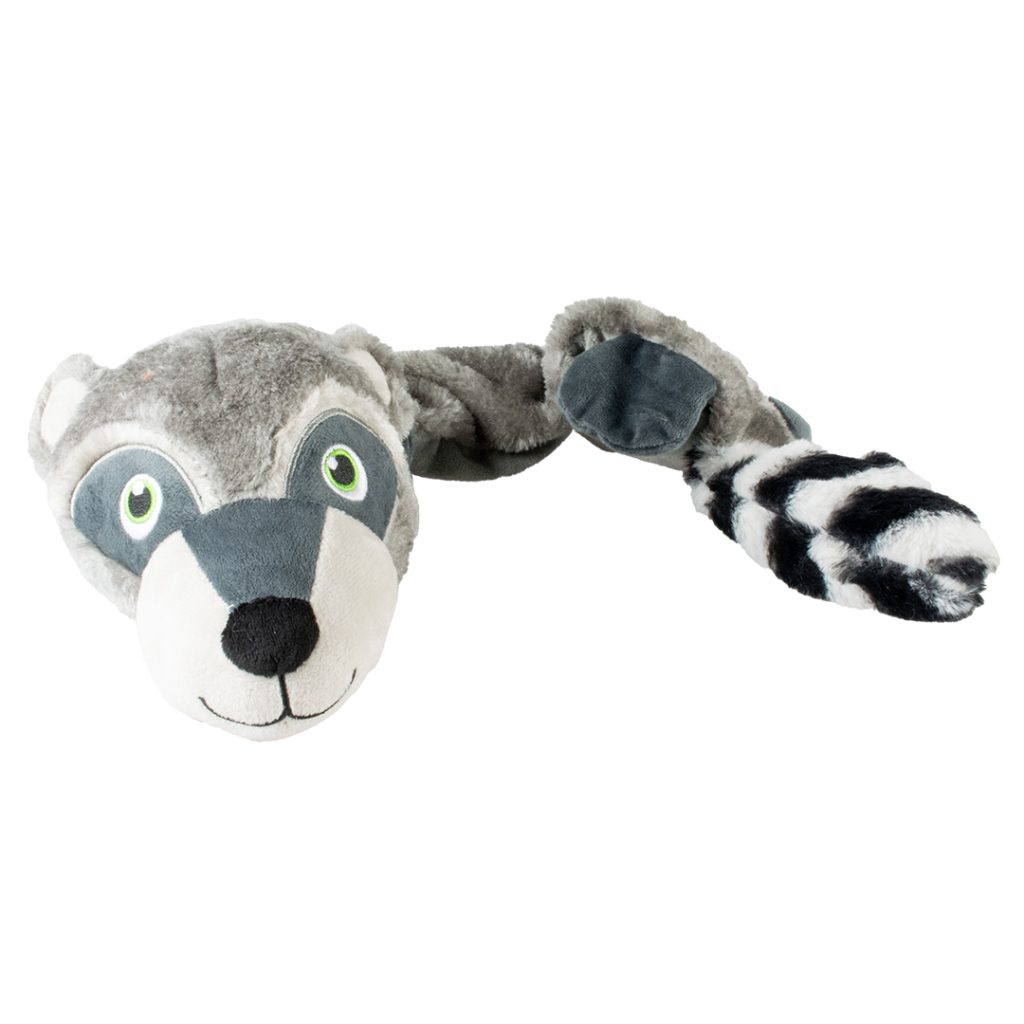Pluche Wasbeer squeaky Grijs