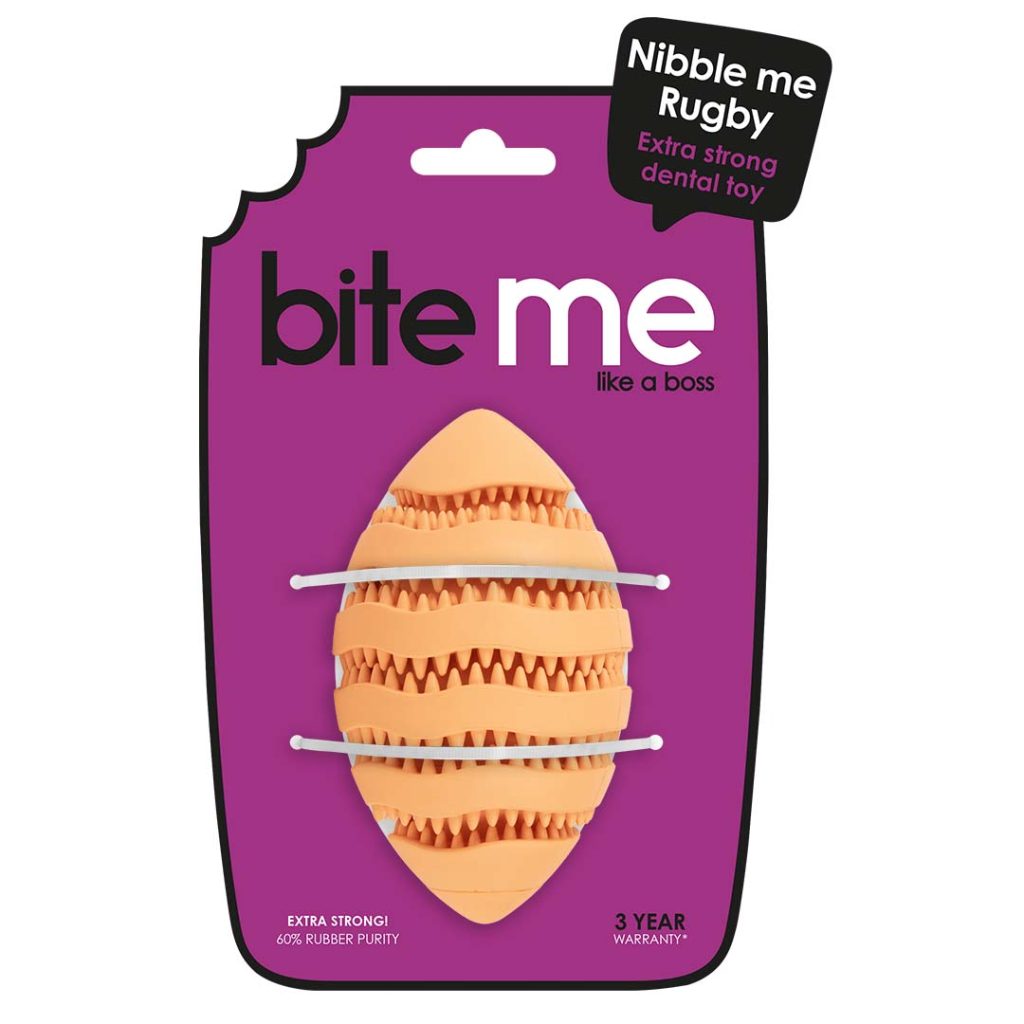Snackspeeltje Nibble me Rugby Oranje